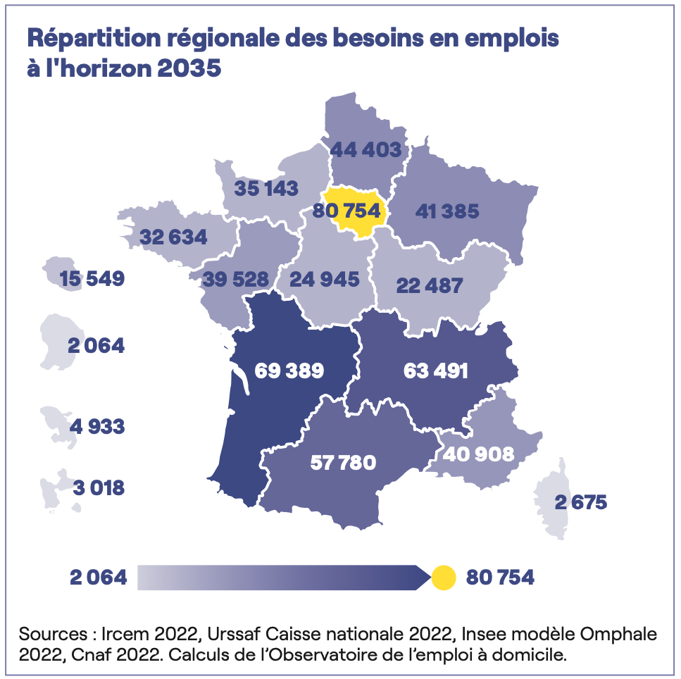 Repartition regionale des besoins